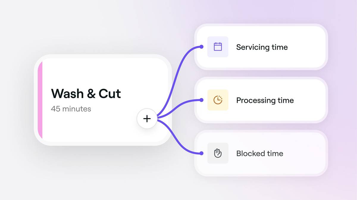 Add extra time to services and appointments in Fresha